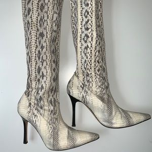 Manolo Blahnik Snakeskin Boots, 39,5 RARE!